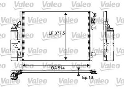 814051 CONDENSADOR DACIA LOGAN  