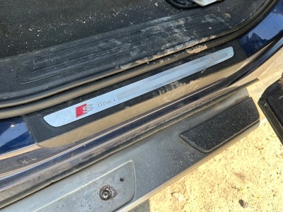 Молдинг накладки пороговые комплект audi q7 4l s-line фото №1