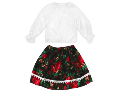 STRÓJ KRAKOWIANKA LUDOWE PRZEBRANIE CZARNY [S]