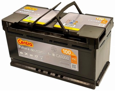 BATERÍA CENTRA FUTURA 100AH 900A CA1000  