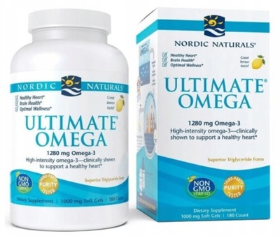 Nordic Naturals Ultimate Omega 1280mg 180kapsułek