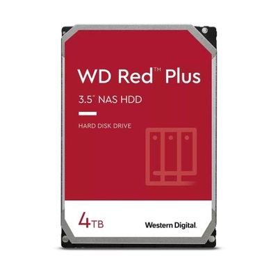 DYSK HDD WD RED PLUS 4TB DO NAS 3,5" 256MB WD40EFPX