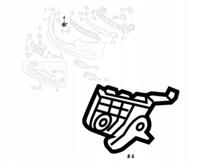 Кронштейн бампера mazda 6 2013- ghp9500u1b ліва фото №1