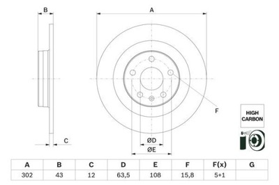 BOSCH 0 986 479 F31 ДИСК ТОРМОЗНЫЙ фото