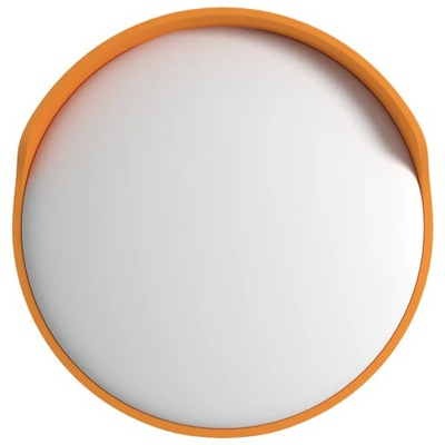 Wypukłe lustro drogowe, pomarańczowe, Ø30 cm, p