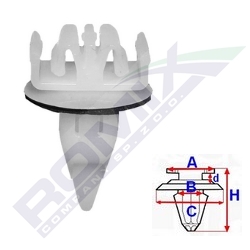 REMACHE SUJECIÓN POSZERZEN ALAS TOYOTA X5SZT  