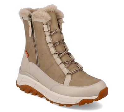 Buty damskie zimowe ocieplane śniegowce za kostkę Rieker W00721-20 39