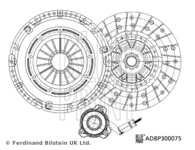 KOMPLEKTAS SPRZEGIEL, SMARTFIT SOLUTION KIT BLUE PRINT ADBP300075 