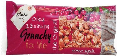 Ania Grunchy for life - orkisz z żurawiną, baton,