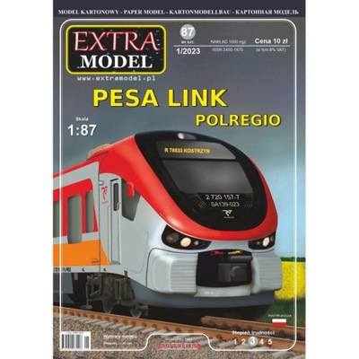 MODEL KARTONOWY PESA LINK POLREGIO EXTRAMODEL