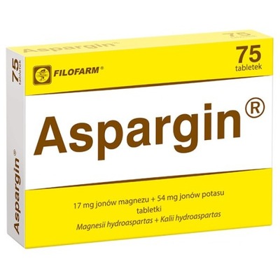 Lek bez recepty Filofarm Aspargin Magnez i Potas 75 tabletek