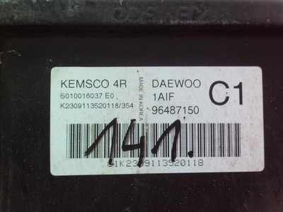 DAEWOO TACUMA 1.6 16V KOMPIUTERIS 96487150 