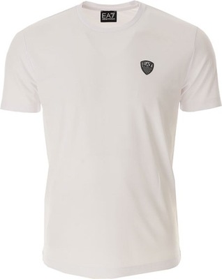 EMPORIO ARMANI EA7 efektowny męski t-shirt WHITE NOWOŚĆ roz.M