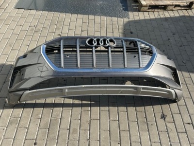Audi e-tron 4ke бампер передний решётка радиатора каркас хром фото №1