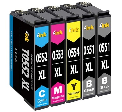 5x TUSZ DO EPSON STYLUS PHOTO R240 R245 RX420