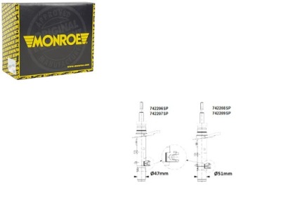 Амортизатор перед правый peugeot 2008 i 1.2-1.6d 03.13- monroe фото №1