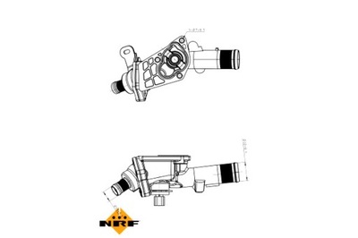 NRF TERMOSTATO LÍQUIDO REFRIGERANTE MERCEDES A W176 B SPORTS TOURER W246  