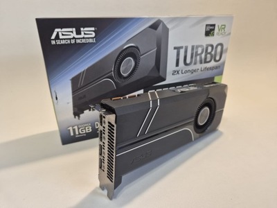 ASUS：TURBO-GTX1080TI-11G ASUS TURBO-GTX1080TI-11G GeForce GTX 1080 Ti Graphic Card