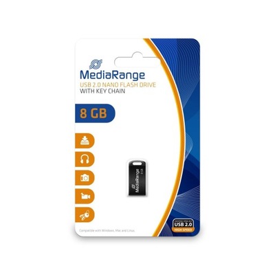 MediaRange USB-Stick 8GB USB 2.0 Nano, MR920