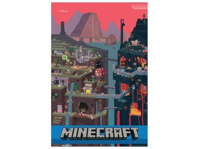 Minecraft - Minecraft World - plakat - 61 x 91,5 cm