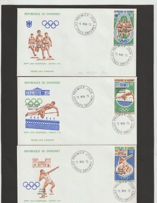 Sport - Dahomej 1972r., Olimpiada Monachium.
