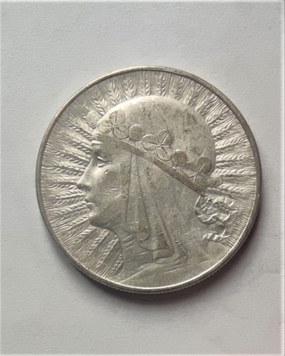 POLSKA, II RP, 10 ZŁOTYCH 1932, ZE ZNAKIEM MENNICY