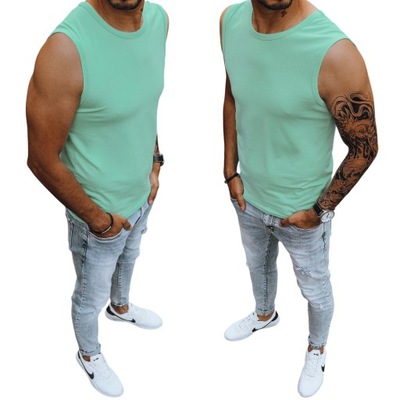 MĘSKA KOSZULKA BEZ RĘKAWÓW TANK TOP RX4916 - M