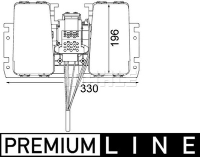 VENTILADOR INTERIOR BEHR *** PREMIUM LINE *** MAHLE AB 179 000P  