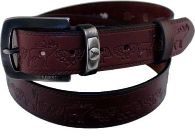 Pas skórzany Hubertus brązowy 115