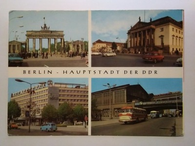 NIEMCY Berlin widoki samochód autobus 1972 r.