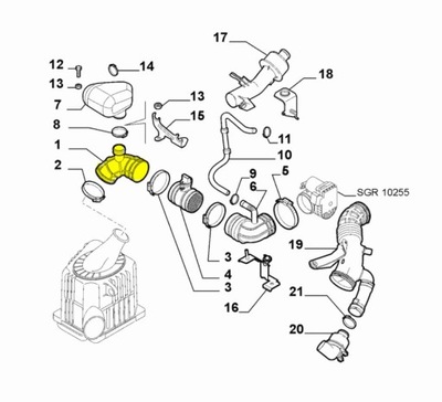 Шланг воздуха alfa romeo 159 brera 2.2 jts фото №1
