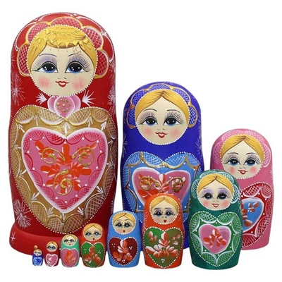 lalki gniazdujące matryoshka Rosyjskie lalki gniazdujące