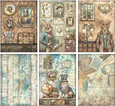 Stamperia Papiery ryżowe A4 Alterego (DFSA4XAE)