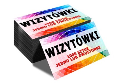 350g WIZYTÓWKI 1000 szt JEDNO LUB DWUSTRONNE