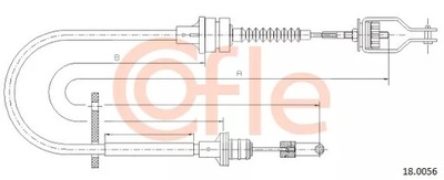 18.0056 CABLE CONJUNTO DE EMBRAGUE  