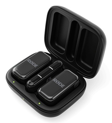 RODE Wireless Micro - 2-kanałowy cyfrowy system bezprzewodowy (USB-C, Czarn