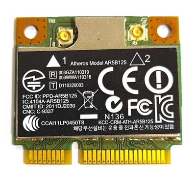 KARTA WI-FI ATHEROS ATH AR5B125 802.11a/b/g/n HP