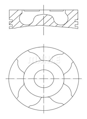 ПОРШЕНЬ 010 04 01 MAHLE