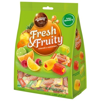 1x245g WAWEL Fresh Fruity Cukierki Galaretki