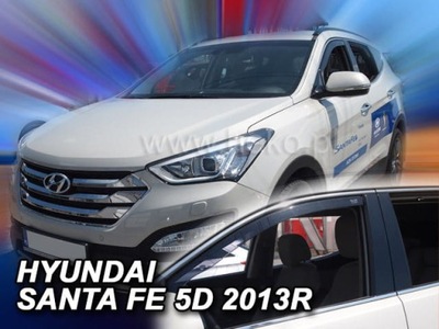 HYUNDAI SANTA FE 3 2012-2018R ВЕТРОВИКИ ДВЕРЬ HEKO фото