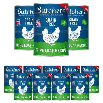 Butcher's Tripe z kurczakiem i żwaczem 400g x 12