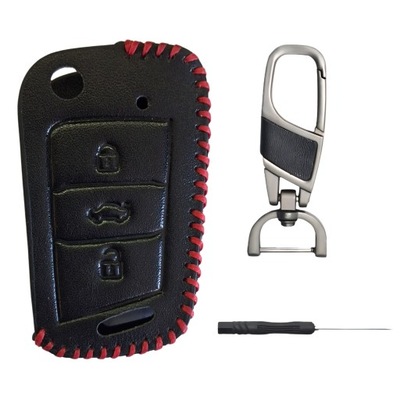 Корпус ключ pilot чохол шкіряний skoda octavia iii 3 rapid fabia superb фото №1