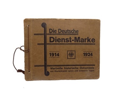 Die Deutsche Dienst-Marke1914-24 album do znaczków