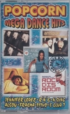 POPCORN 2001 MEGA DANCE HITS EIFFEL 65, LIL KIM, R'N'G'...2x kaseta MC