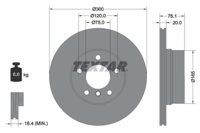 2X ДИСК ТОРМОЗНОЙ BMW ЗАД E82/88 07- 92199503