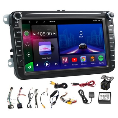 RADIO 2DIN ANDROID GOLF 5 V 6 VI VW PASSAT B6 B7 TIGUAN TOURAN CARPLAY WIFI  