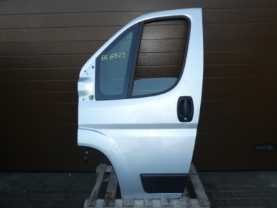 Ducato iii boxer jumper ii двері лівий перед повний сріблястий фото №1