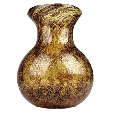 Ercole Barovier Brown Efesto Art Glass Vase 1968