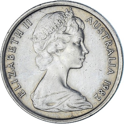 Moneta, Australia, Elizabeth II, 5 Cents, 1982, Me