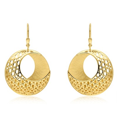 Pozłacane kolczyki pr.925